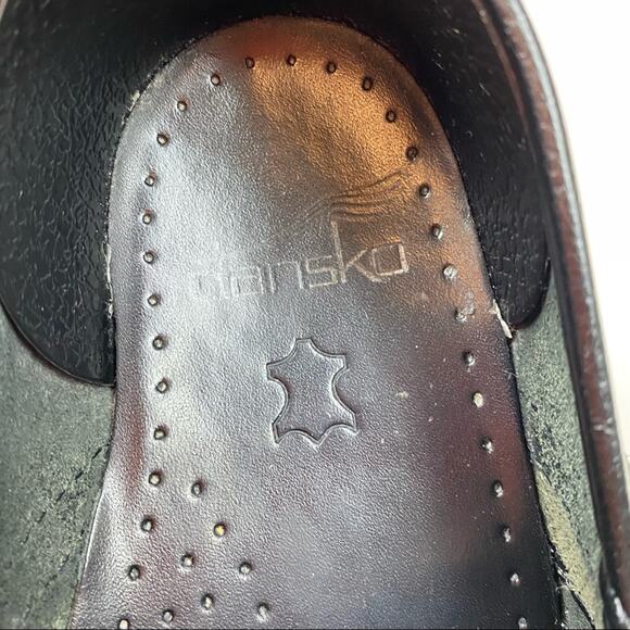 Dansko Professional Black Tooled leather clogs size 37/7 - Picture 2 of 8